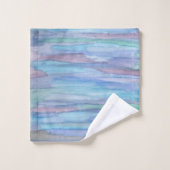 Januar Morning Blue Abstrakt Badhandtuch Set (Waschlappen)