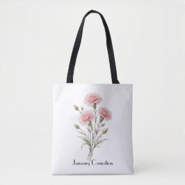 Januar-Nelkenblumen  Tasche