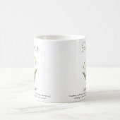 Januar Personalisierte Blume Kaffeetasse (Mittel)