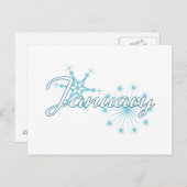 Januar Postkarte (Vorne/Hinten)