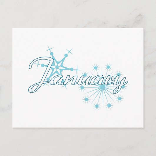 Januar Postkarte (Vorderseite)