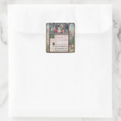 Januar Quadratischer Aufkleber (Tasche)