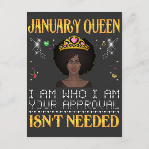 Januar Queen ich'm, ich bin Ihr Apporter ist nicht Postkarte