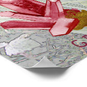 Januar Snowdrops und Garnet Geburtstag Poster (Ecke)