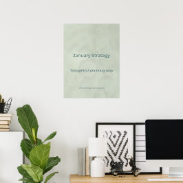 JANUAR-STRATEGIE POSTER