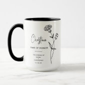 Januar-Trauzeugin | Carnation-Blume Tasse (Links)