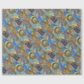 Januar unter dem Mikroskop Geschenkpapier (Flach)