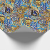 Januar unter dem Mikroskop Geschenkpapier (Ecke)