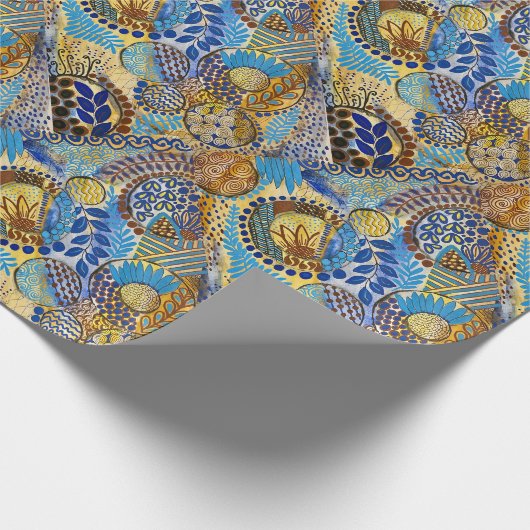 Januar unter dem Mikroskop Geschenkpapier (Ecke)