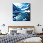 Januar Winter Frozen Landschaft Leinwanddruck (Insitu (Schlafzimmer))