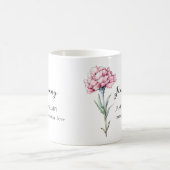 JANUARKARNATION GEBURTSGEBURTSBLUME MONAT NAME GIF KAFFEETASSE (Mittel)
