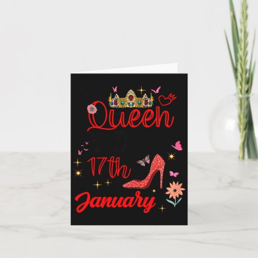 January 17 Birthday This Queen Was Born On January Karte (Vorderseite)
