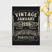 January 1998 28th Birthday For Men 28 Year Old Bda Karte (Gelbe Blume)