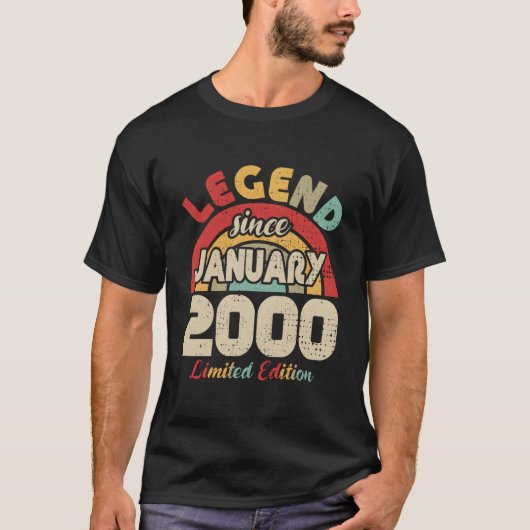 January 2000 Legend Since January 2000 T-Shirt (Vorderseite)
