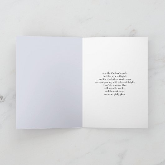 January 35th Birthday Backyard Birds Watercolor Karte (Innenseite)