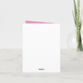 January 80th Birthday Cake Purple Carnations Karte (Rückseite)