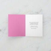 January 85th Birthday Cake Purple Carnations Karte (Innenseite)