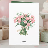 January Birth Flower Birthday Card | Carnations Karte