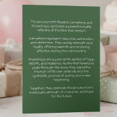 January Birth Flower Birthday Card | Carnations Karte