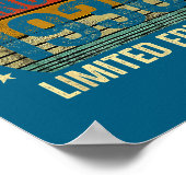 January Birthday Est 1936 Limited Edition Vintage Poster (Ecke)