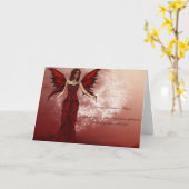 January Birthstone Fairy Birthday Card Karte (Gelbe Blume)