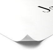 January Carnation Flowers Poster (Ecke)