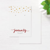 January Garnet Birthstone Earring Card (Schreibtisch)