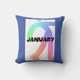JANUARY MONTH MONOGRAMM KISSEN