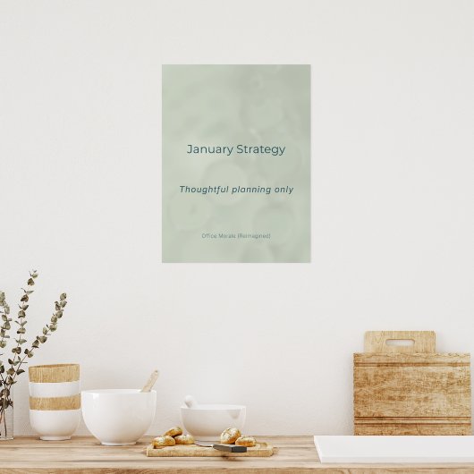 JANUARY STRATEGY POSTER (Küche)