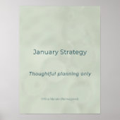 JANUARY STRATEGY POSTER (Vorne)