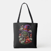 January Zombie Witch with Gems and Flowers Tasche (Rückseite)