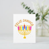 Januca, Feliz Januca, Menorah, Masada, Janucia (Stehend Vorderseite)