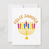 Januca, Feliz Januca, Menorah, Masada, Janucia (Rückseite)