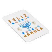 Januca, Feliz Januca, Menorah, Masada Magnet (Rechte Seite)