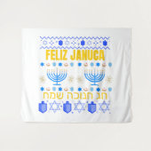 Januca Januka Janucia Janukia menorah Sameaj Wandteppich (Vorderseite (Horizontal))