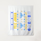 Januca Januka Janucia Janukia menorah Sameaj Wandteppich (Vorderseite)