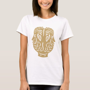 Janus-Doppelkopf-Antike-römische-Münzsymbol T-Shirt