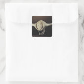 Janus Head aus Cape Dorset Quadratischer Aufkleber (Tasche)