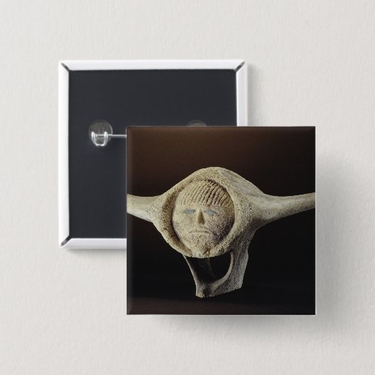 Janus-Kopf, vom Kap Dorset Button (Vorne & Hinten)