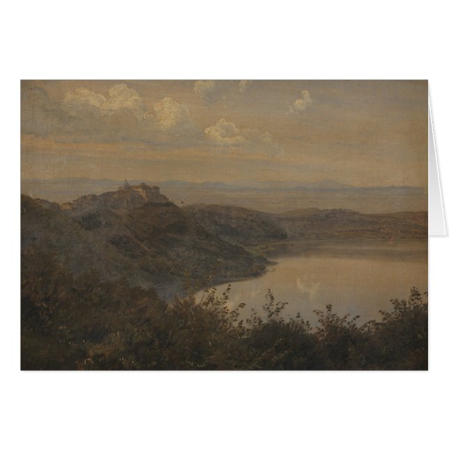 Janus la Cour - Blick auf Castel Gandolfo (Vorderseite (Horizontal))