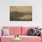 Janus la Cour - Blick auf Castel Gandolfo Leinwanddruck (Insitu (Wohnzimmer))