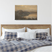 Janus la Cour - Blick auf Castel Gandolfo Leinwanddruck (Insitu (Schlafzimmer))