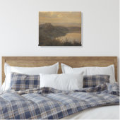 Janus la Cour - Blick auf Castel Gandolfo Leinwanddruck (Insitu (Schlafzimmer))