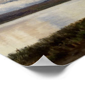 Janus la Cour - View of Lake Julso, Dänemark Poster (Ecke)