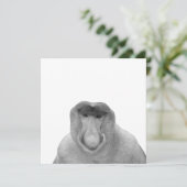 Janusz Meme, Proboscis Monkey, Polak, Pole Janus Einladung (Stehend Vorderseite)
