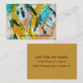 Janz Kunst-Studios Visitenkarte (Vorne/Hinten)