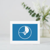 Jap-Flagge Postkarte (Stehend Vorderseite)