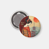 Japan 日 本 Meergeisha pagoda sun Magnet (Vorderseite/Rückseite)