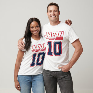 Japan 10 Fußball-Fan-T-Shirt   Japanische Fußballm T-Shirt