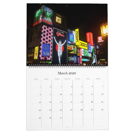 Japan 2025 groß kalender (Mär 2026)